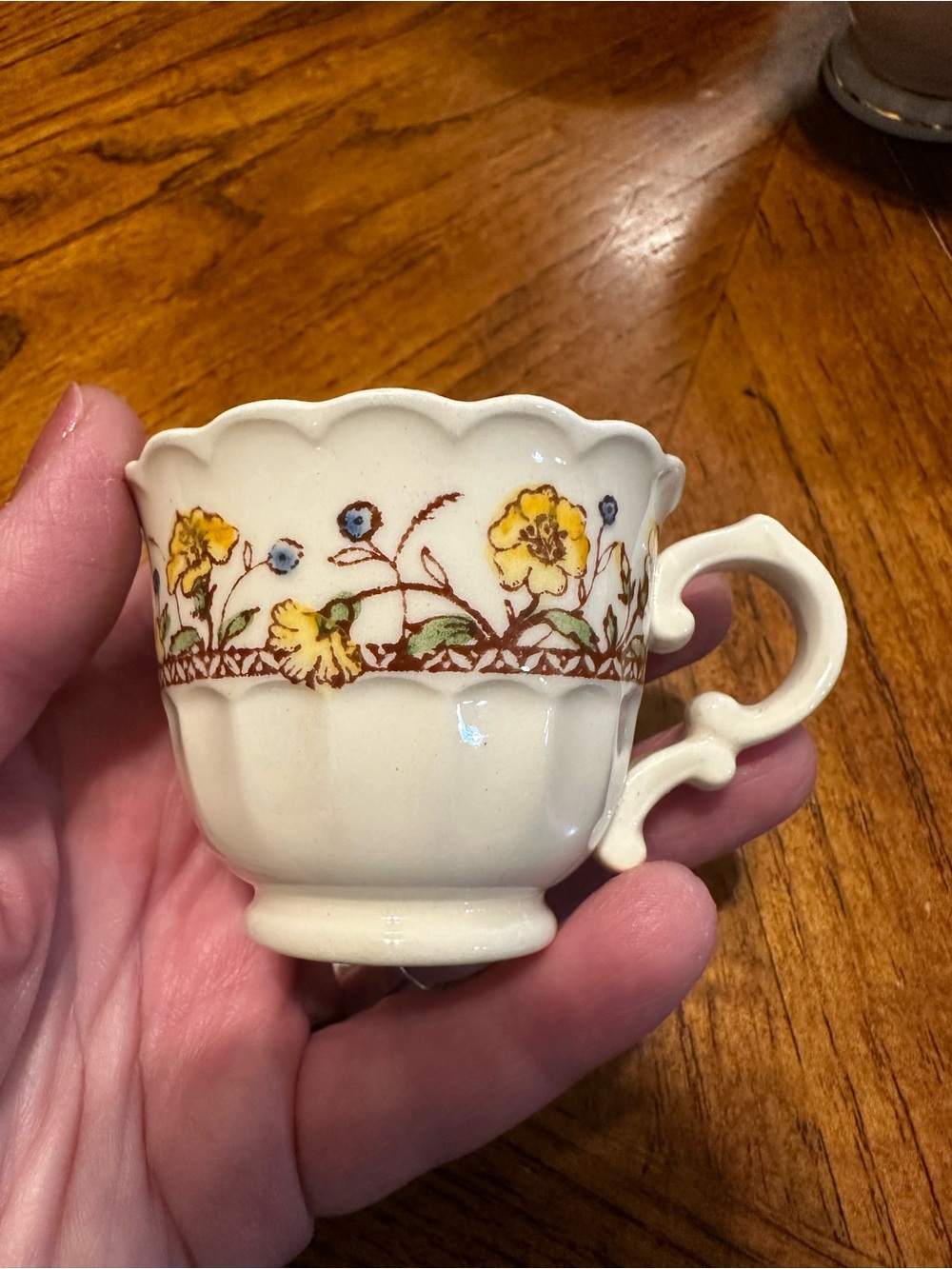 Hibiscus by Vernon Kilns Handpainted